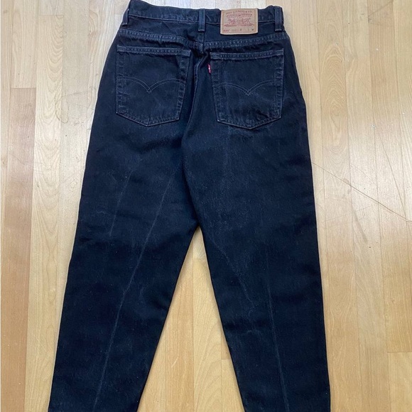 Vintage VTG Y2K Levis SilverTab Baggy Fit Wide Leg Jeans Black - Picture 3 of 10